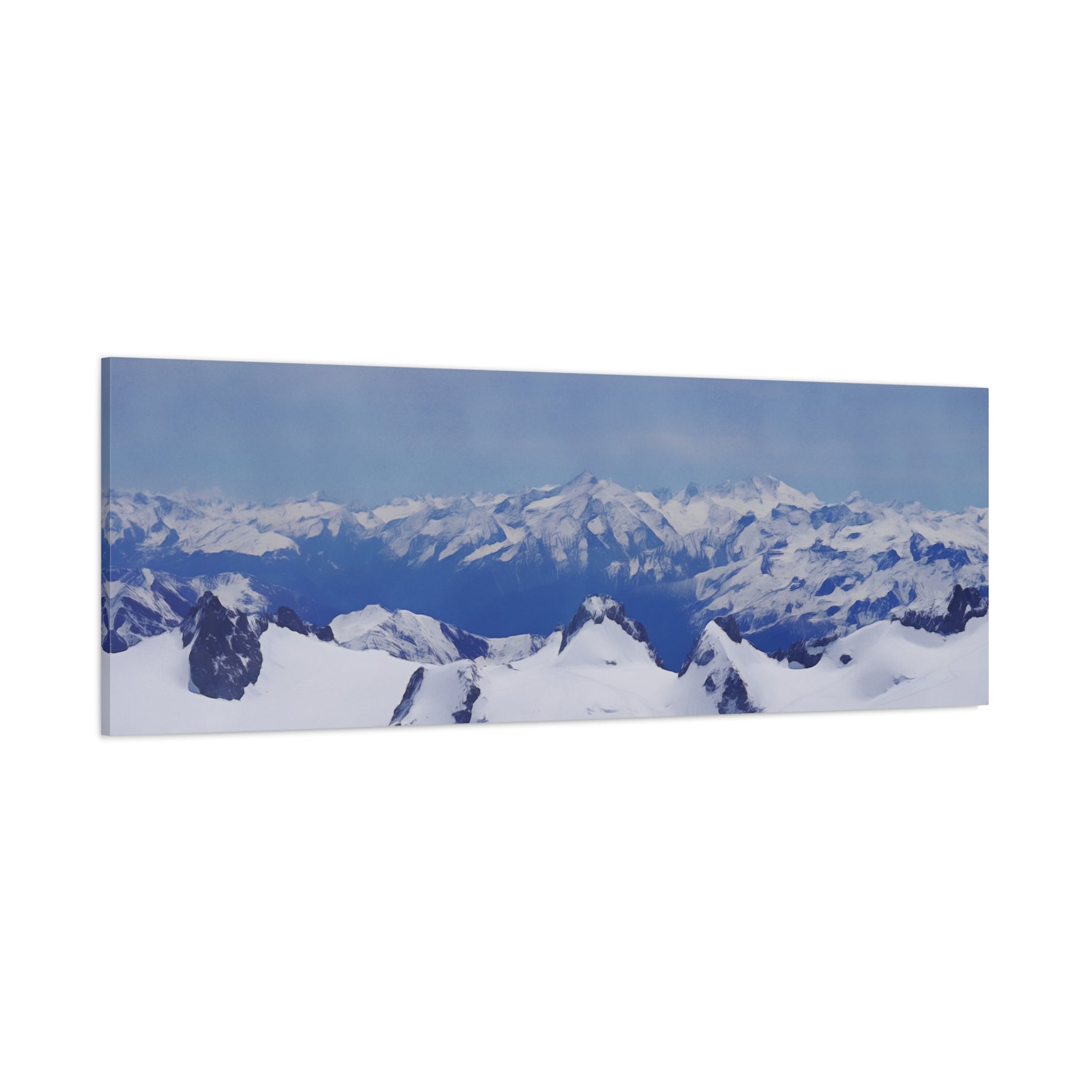 Stretched Matte Canvas - View from Mont Blanc