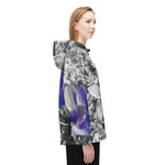 Windbreaker Jacket - Poly Art - Flower of Anemone