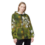 Windbreaker Jacket - Flower, White Petals