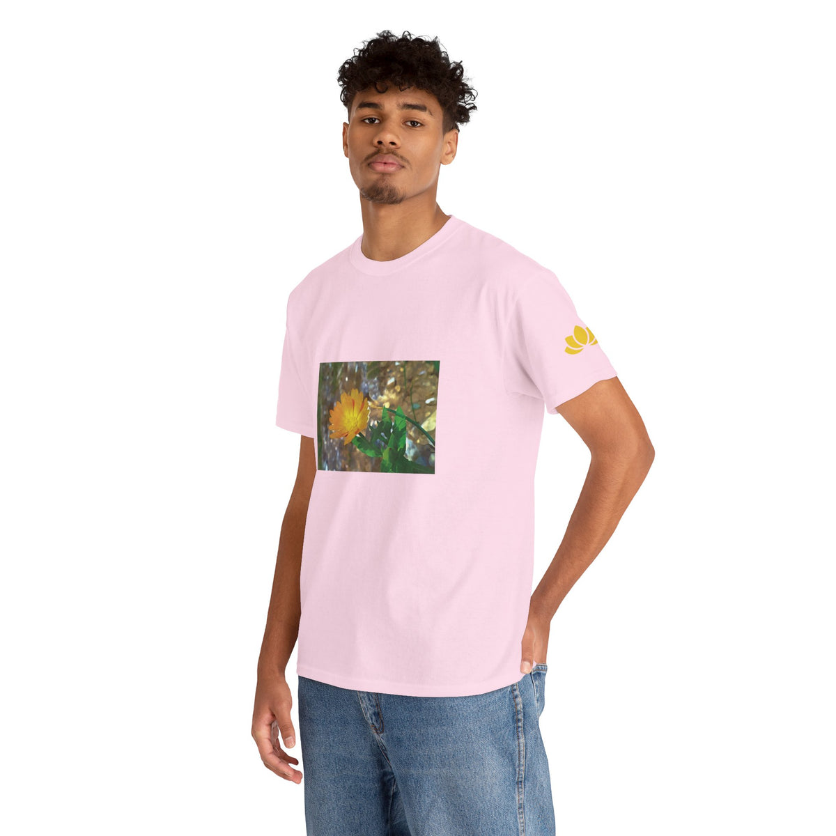Unisex Heavy Cotton Tee - Flower of Calendula