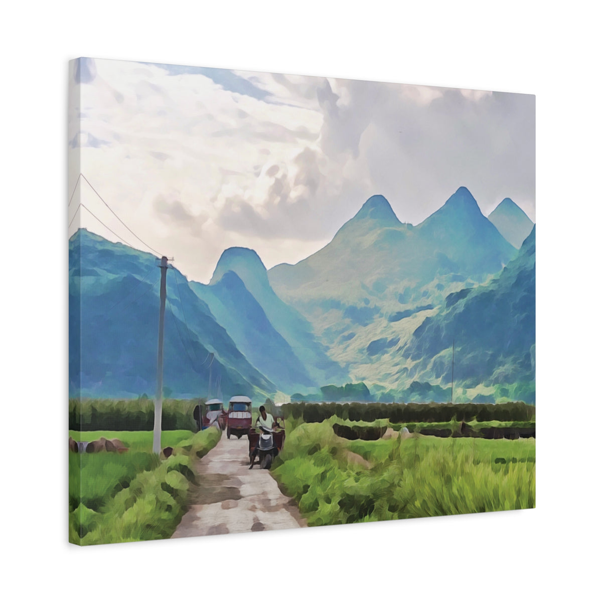 Stretched Matte Canvas - China's Guilin Hills