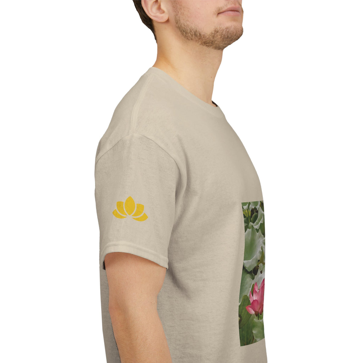 Unisex Heavy Cotton Tee - Flower of Lotus (Variant 3)