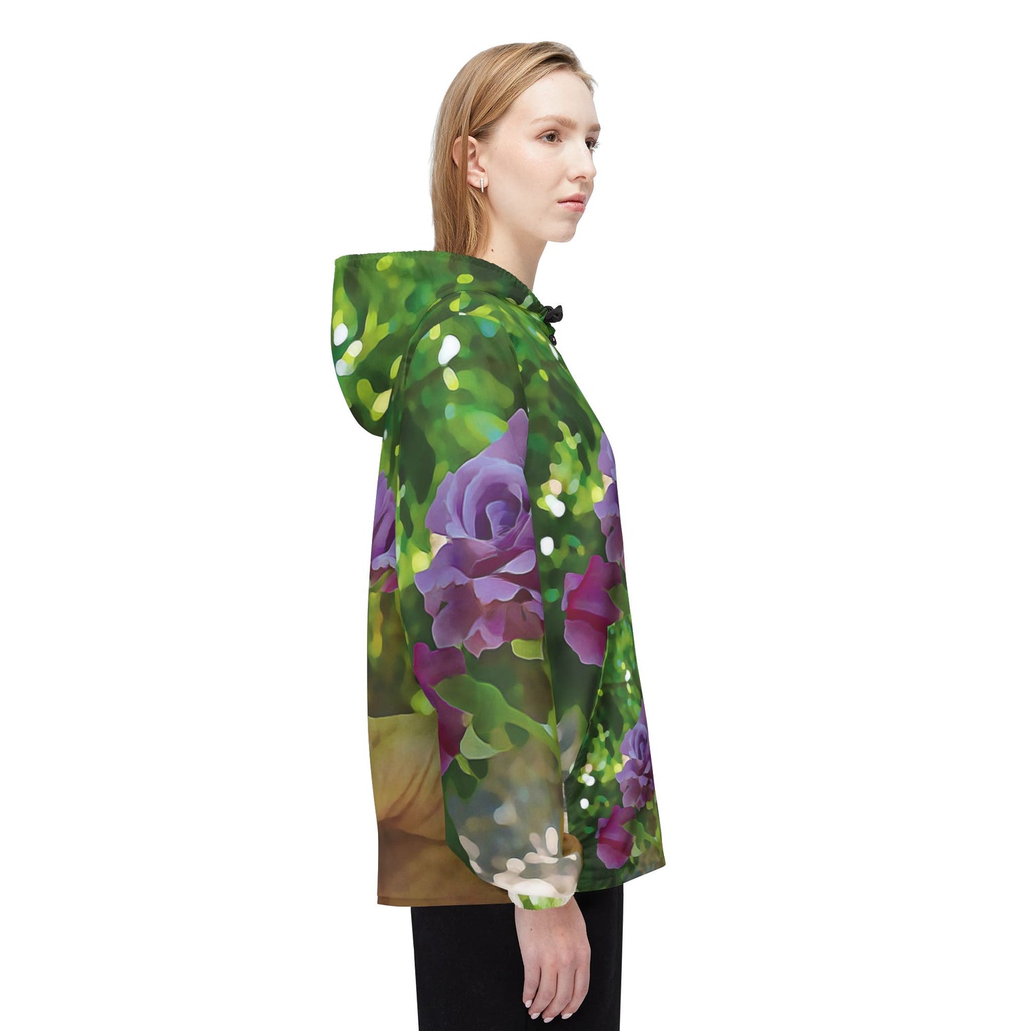 Windbreaker Jacket - Flower of Rose, Small Bouquet