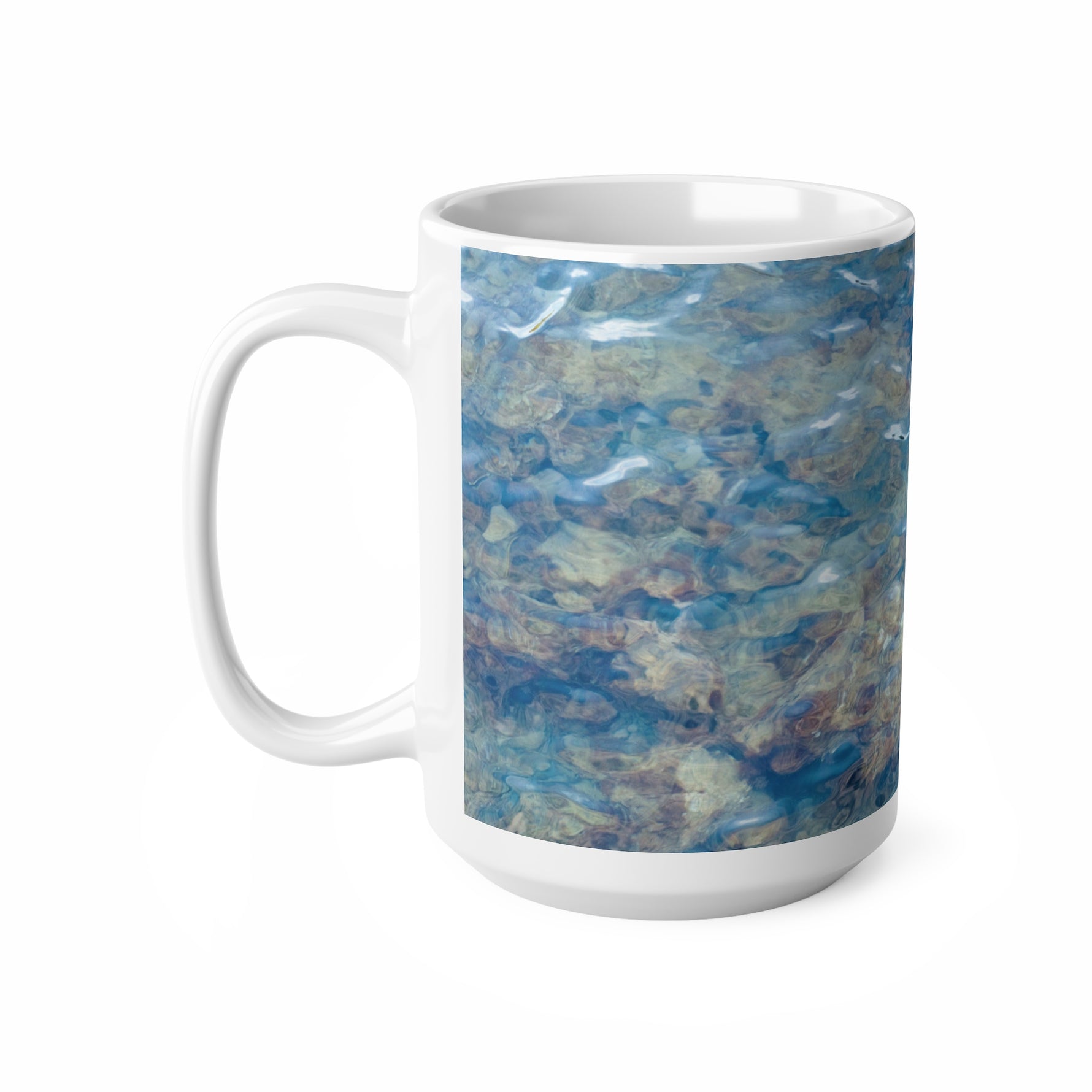 Ceramic White Cup 15oz - Sea (Variant 04)