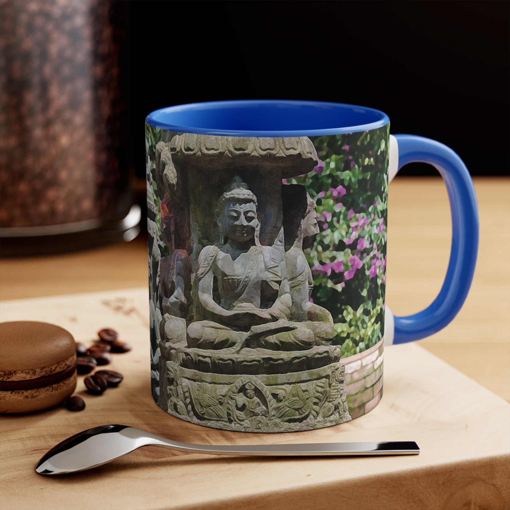Mug 11oz - Nepal, Bodhisattvas Stone Sculptures