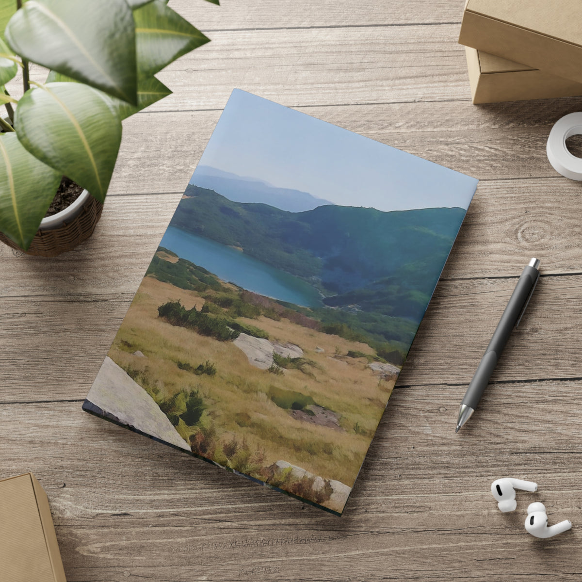Hardcover Notebook with Puffy Covers - Lakes of Rila, Bulgaria (Variant 3)