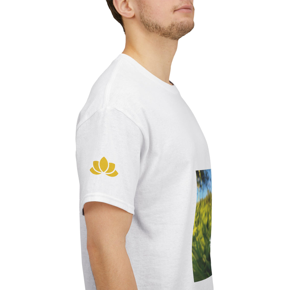 Unisex Heavy Cotton Tee - Flower of Silene Vulgaris