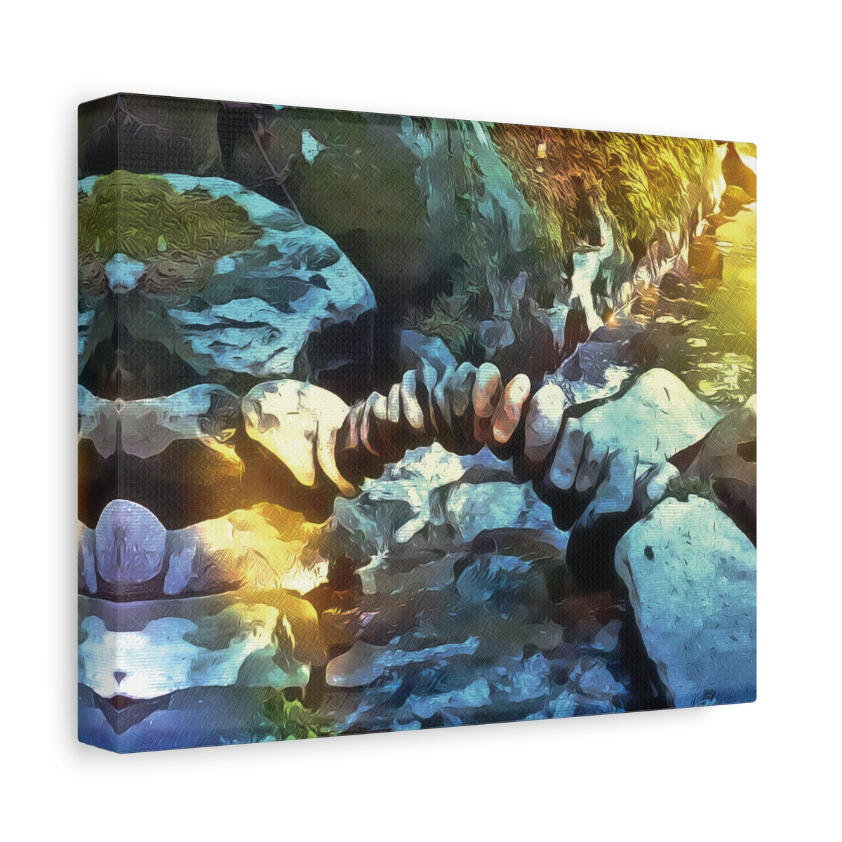 Stretched Matte Canvas - Stone Balance (Variant 3)