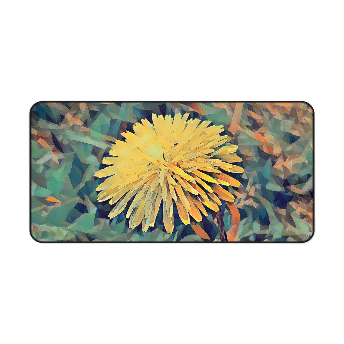 Desk Mat - Poly Art - Flower of Dandelion (Variant 2)