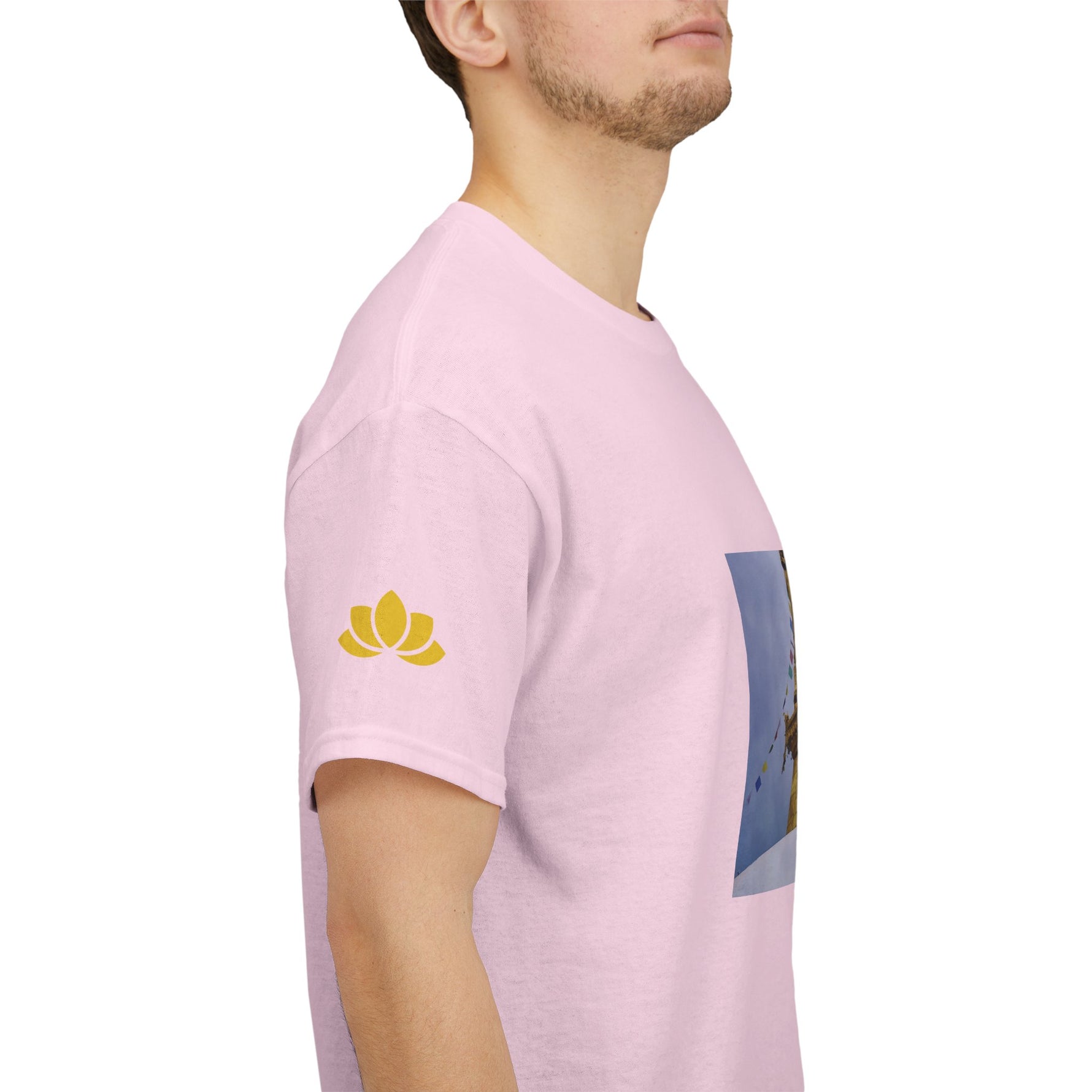 Unisex Heavy Cotton Tee - Nepal, Buddha's Eyes (Variant 4)