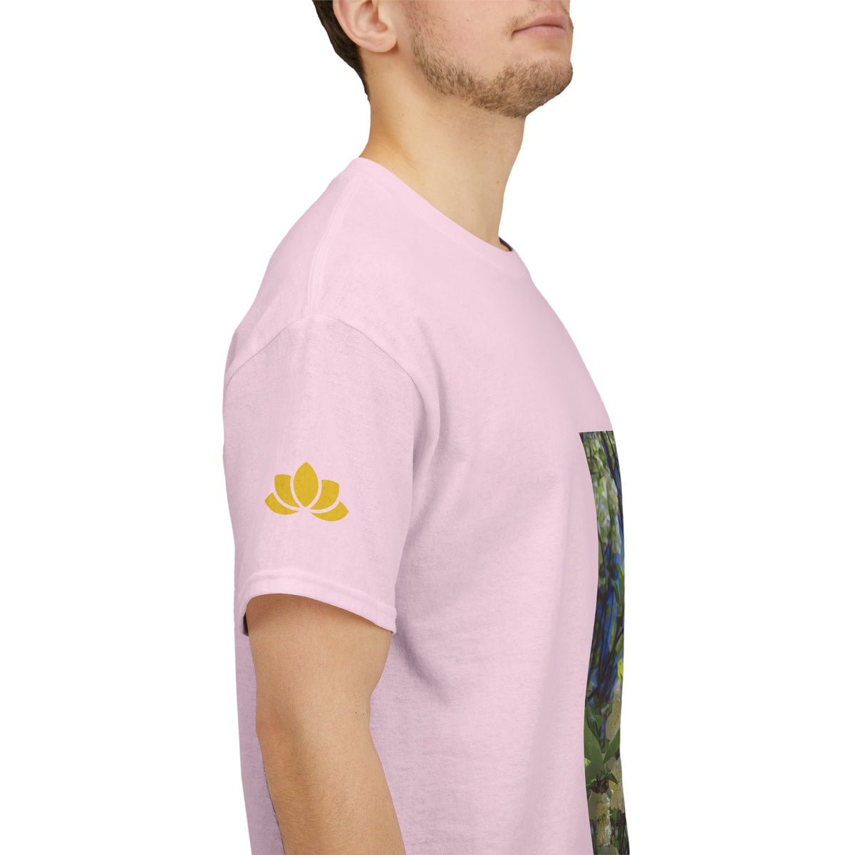 Unisex Heavy Cotton Tee - Poly Art - Apple's Tree Flower (Variant 1)