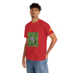 Unisex Heavy Cotton Tee - Flower of Malva Sylvestris