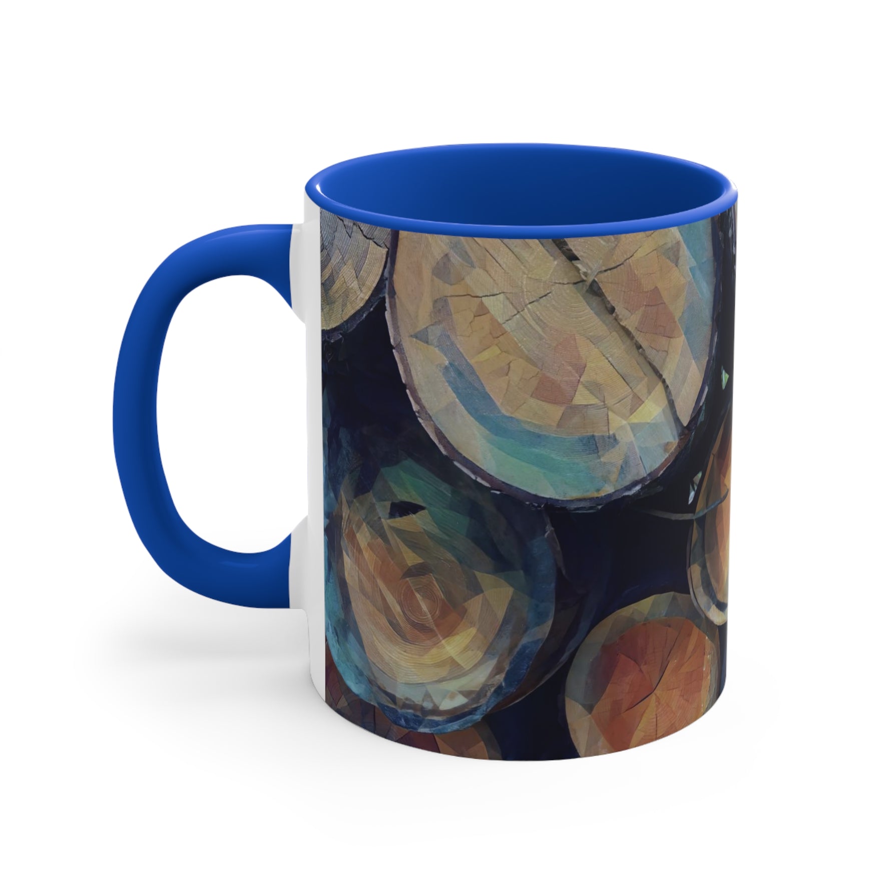 Mug 11oz - Poly Art - Wooden Trunks (Variant 4)