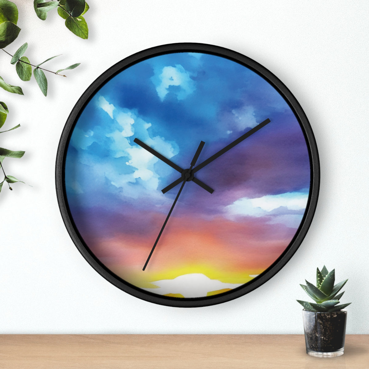 Wall Clock - Sunset Sky (Variant 1)