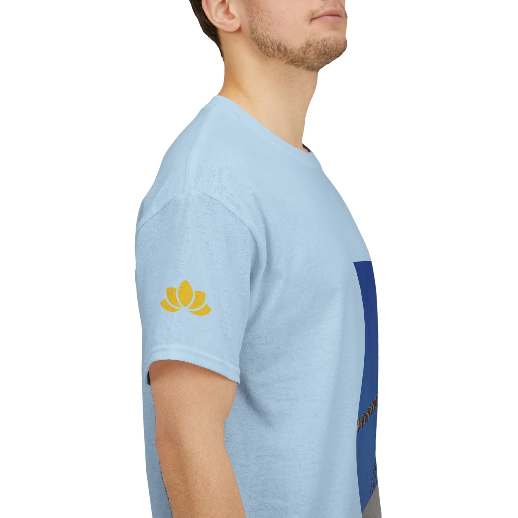 Unisex Heavy Cotton Tee - Nepal, Buddha's Eyes (Variant 1)