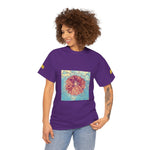 Unisex Heavy Cotton Tee - Poly Art - Flower of Dahlia (Variant 1)