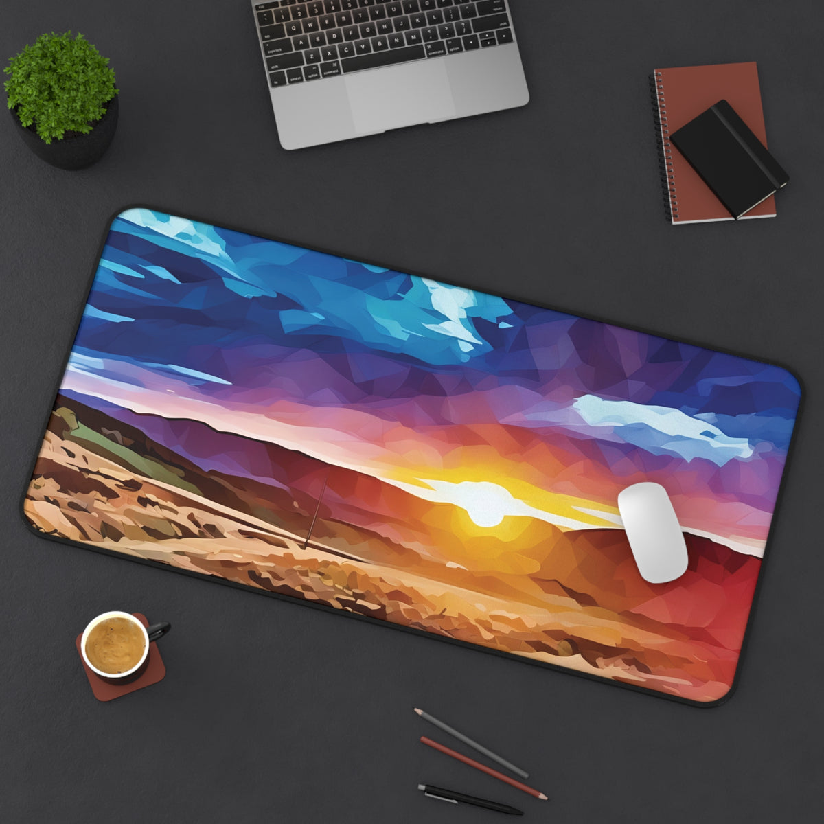 Desk Mat - Poly Art - Tuscan Landscape (Variant 1)