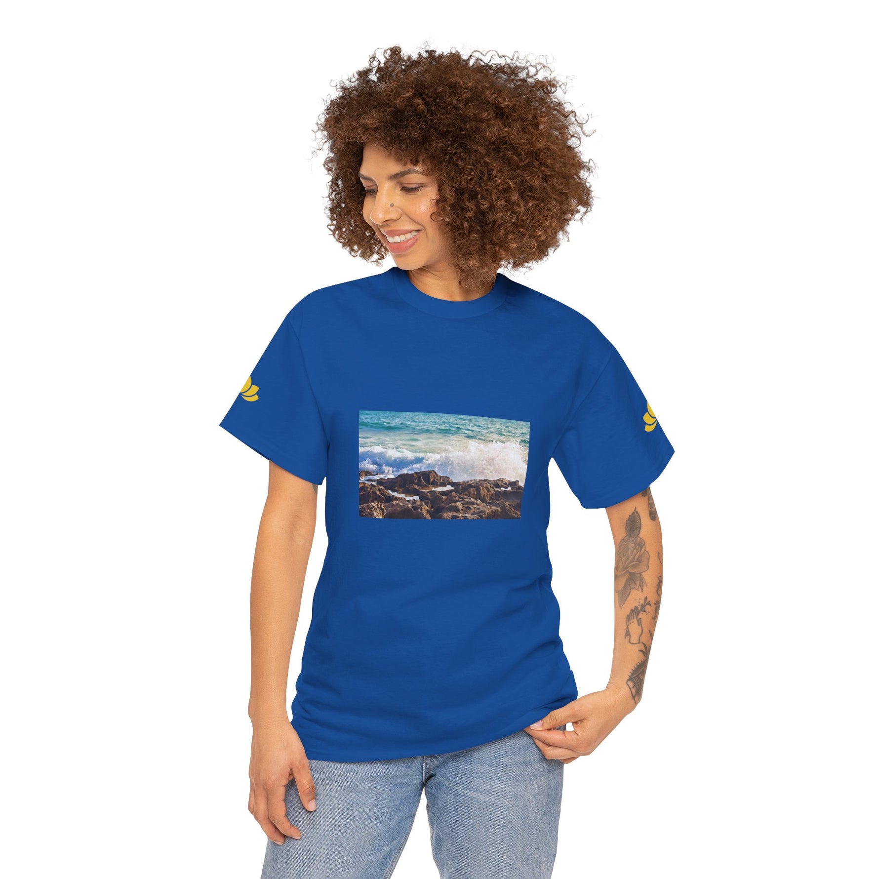 Unisex Heavy Cotton Tee - Sea (Variant 4)