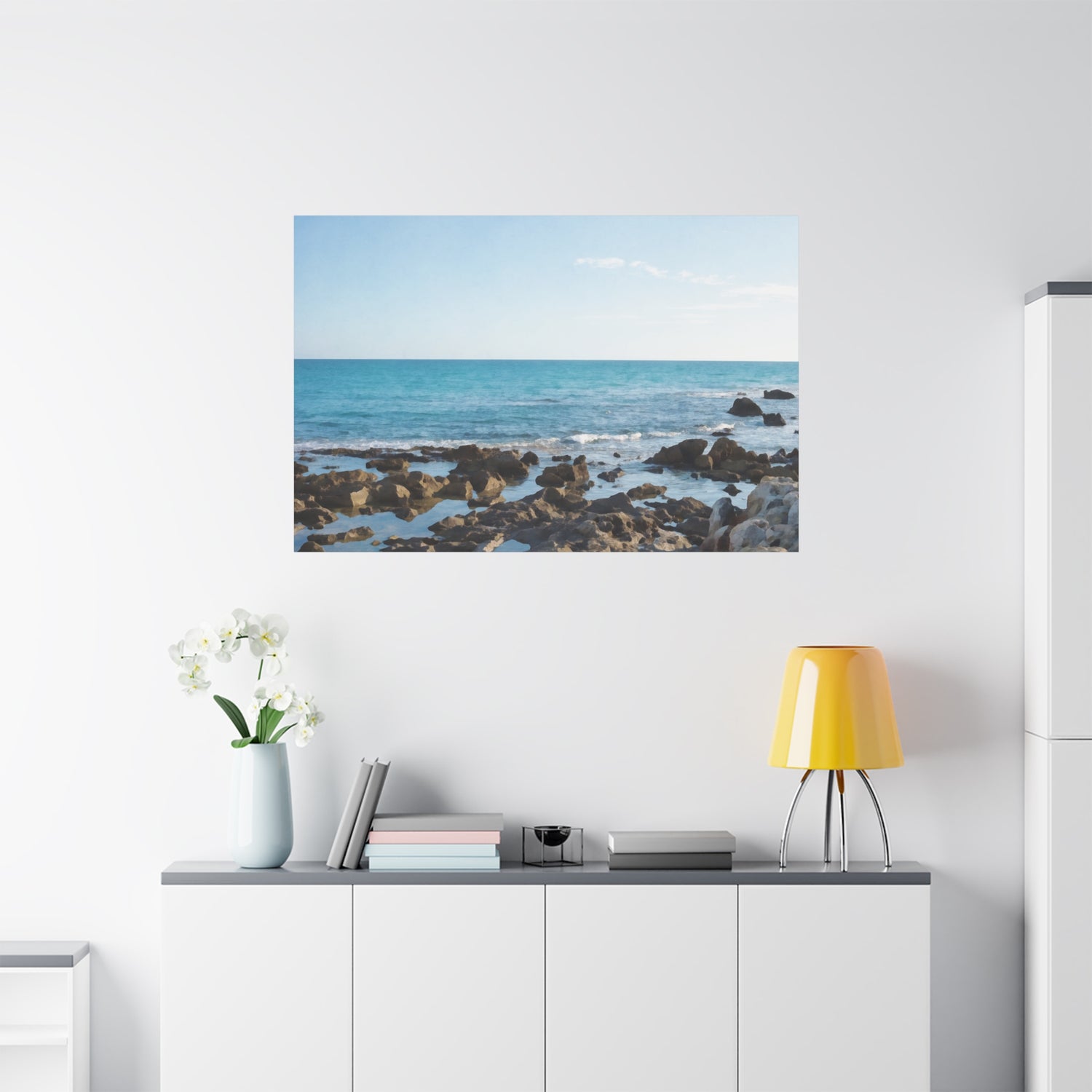 Stretched Matte Canvas - Sea (Variant 06)