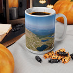 Ceramic White Cup 15oz - Rila Lakes, Bulgaria (Variant 2)