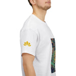 Unisex Heavy Cotton Tee - Poly Art - Flower of Euphorbia Helioscopia