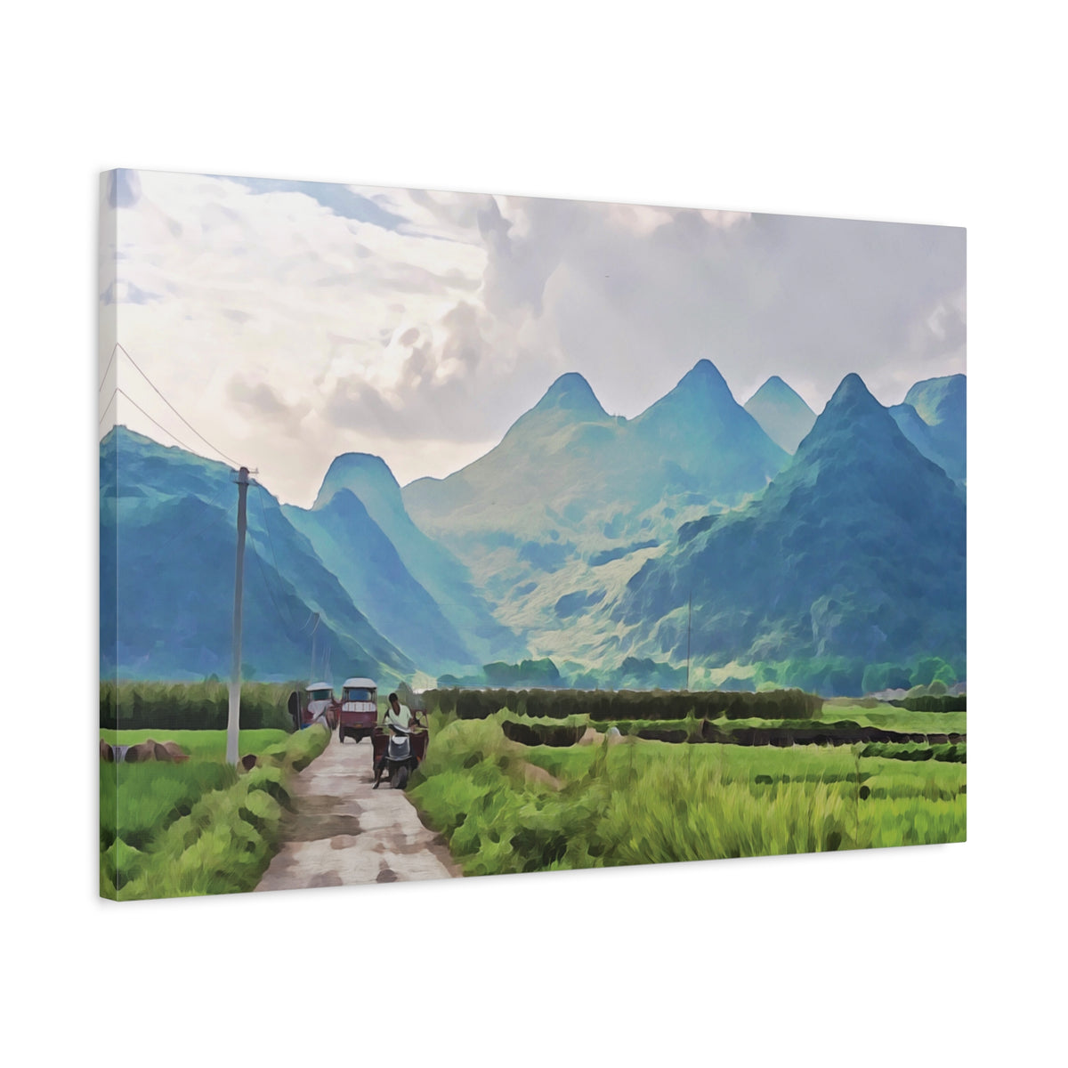 Stretched Matte Canvas - China's Guilin Hills