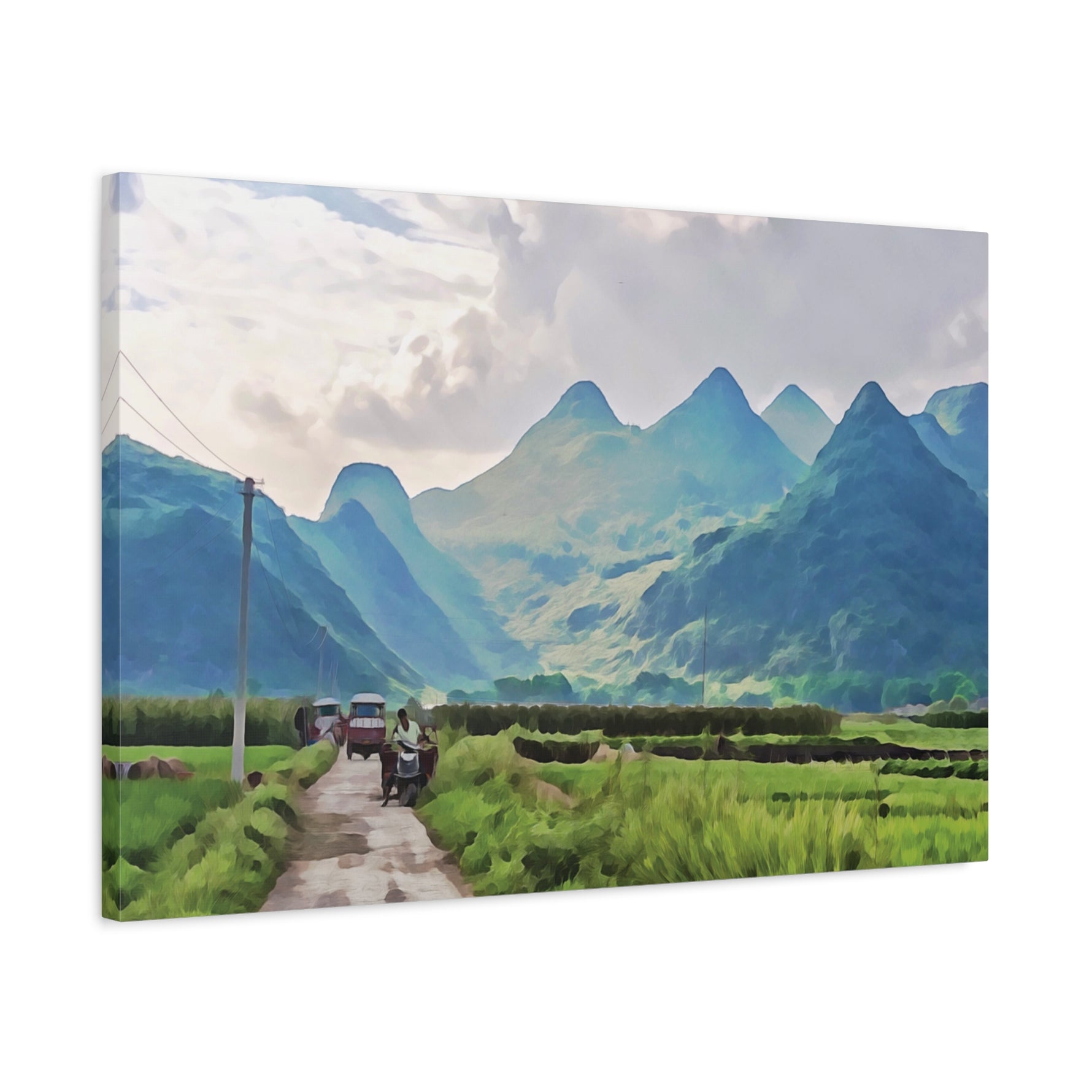 Stretched Matte Canvas - China's Guilin Hills