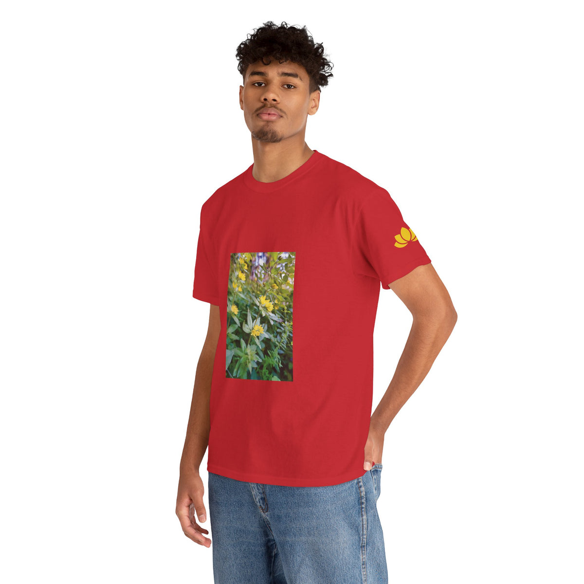Unisex Heavy Cotton Tee - Flower of Lysimachia