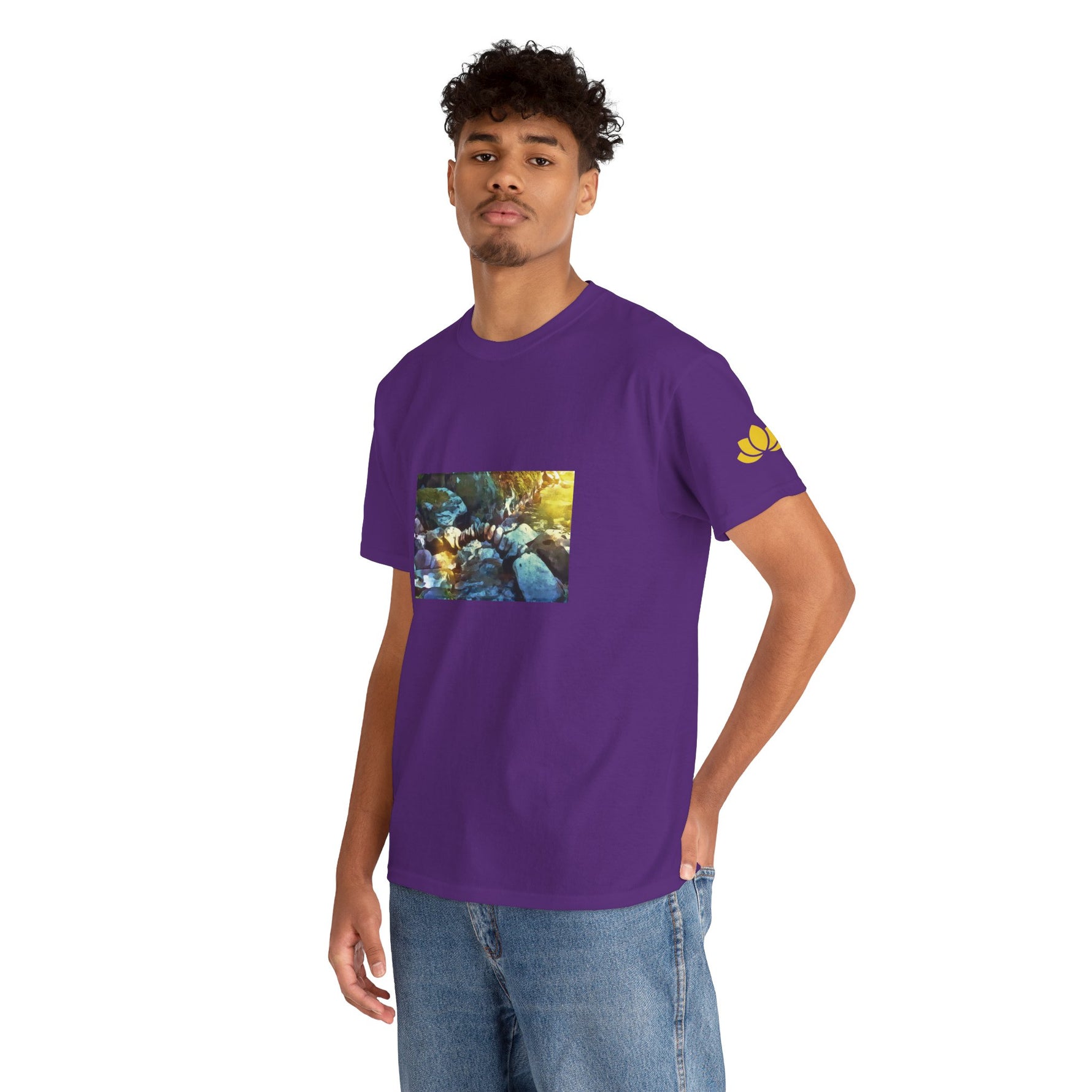 Unisex Heavy Cotton Tee - Stone Balance (Variant 3)