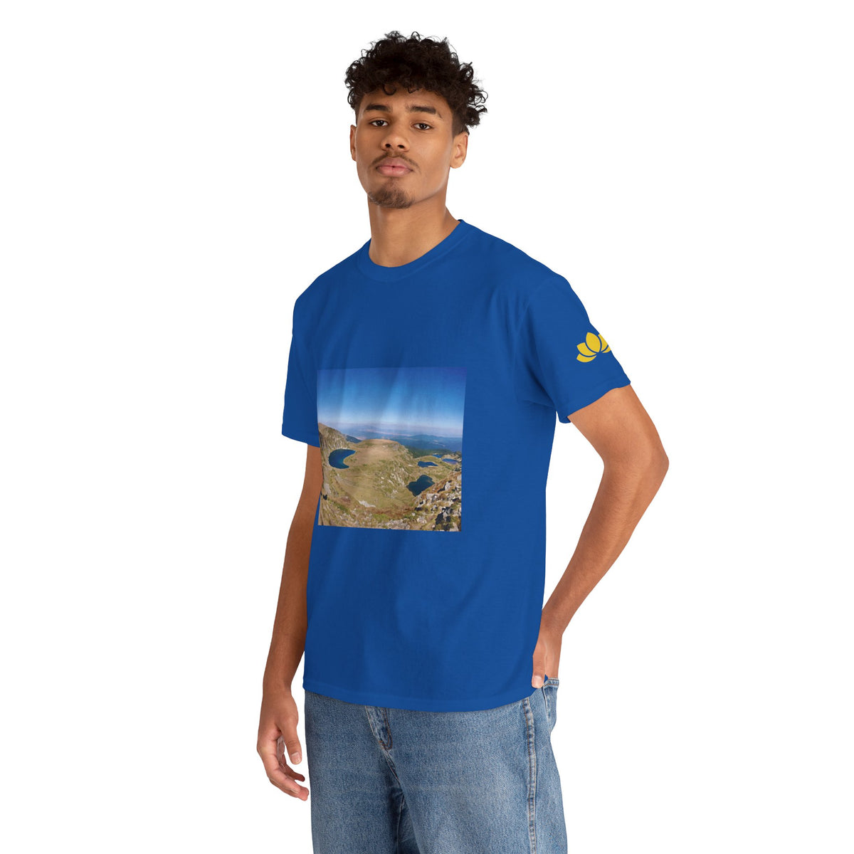 Unisex Heavy Cotton Tee - Rila Lakes (Variant 2)