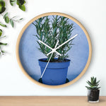 Wall Clock - Rosemary Plant