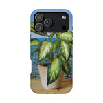 Magnetic Tough Phone Case - Dieffenbachia Plant and Sea