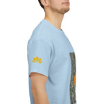 Unisex Heavy Cotton Tee - Poly Art - Flower of Calendula (Variant 1)