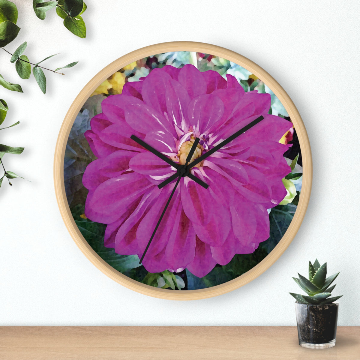 Wall Clock - Flower of Dahlia