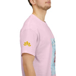 Unisex Heavy Cotton Tee - Poly Art - Flower of Dahlia (Variant 2)
