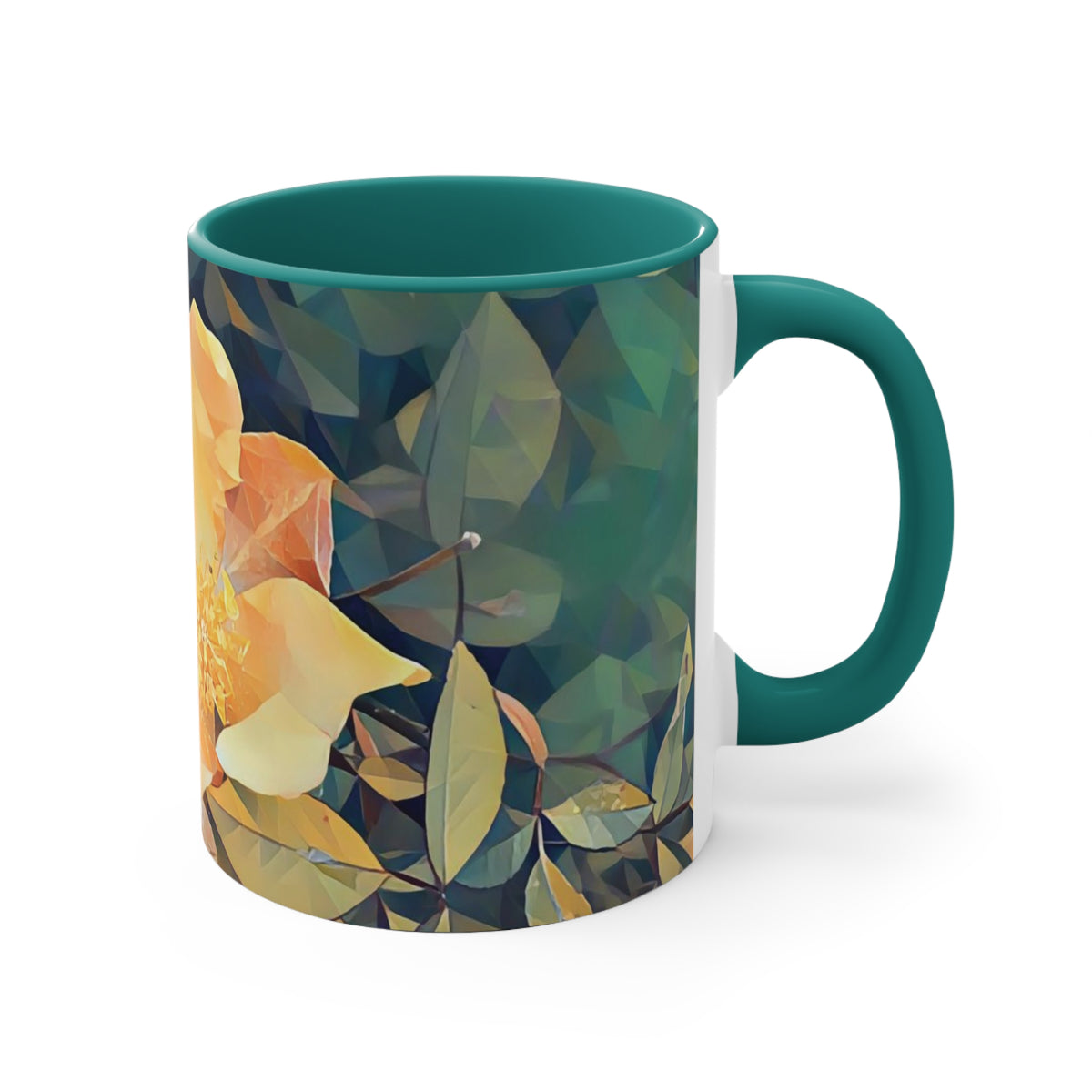Mug 11oz - Poly Art - Flower of Rose (Variant 2)