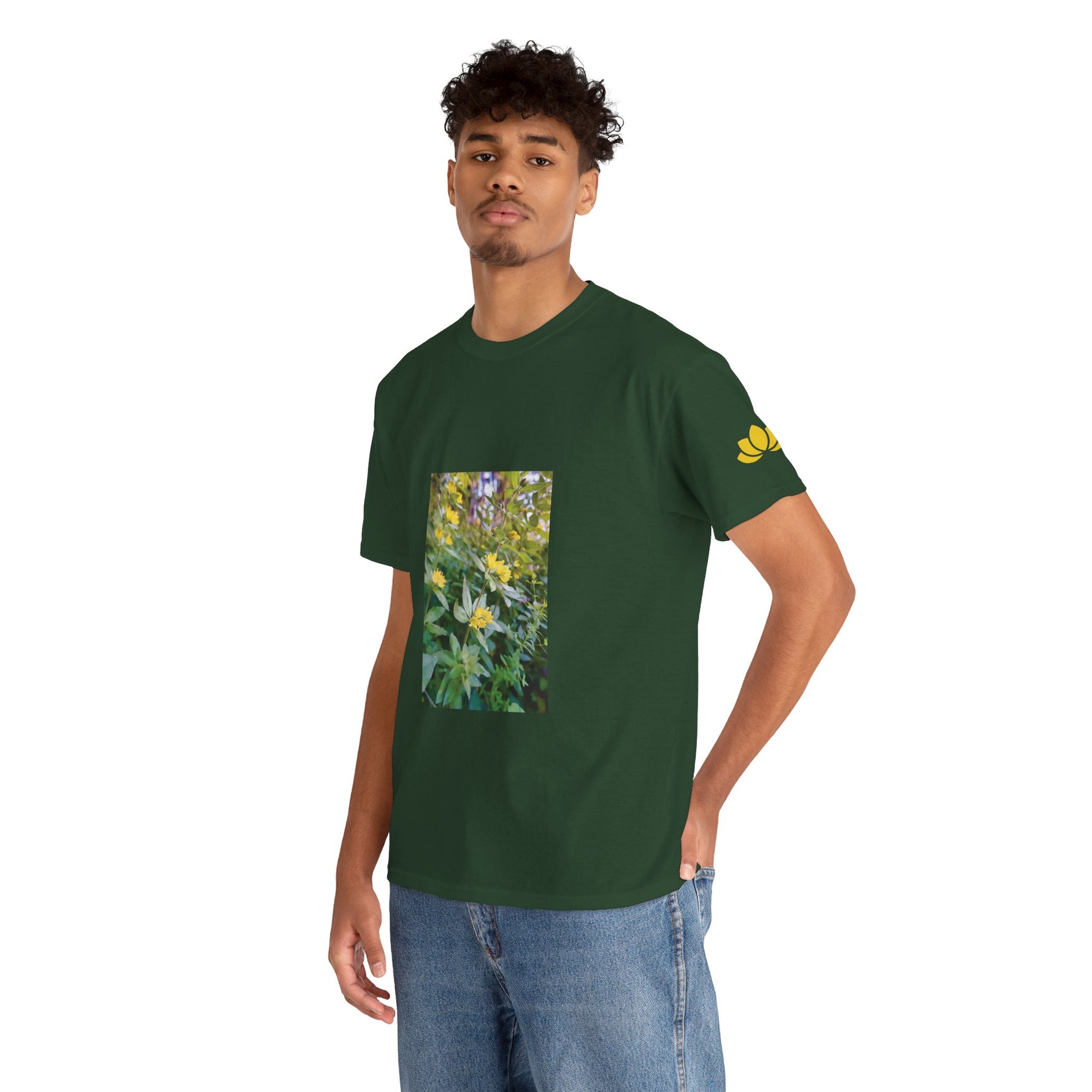 Unisex Heavy Cotton Tee - Flower of Lysimachia