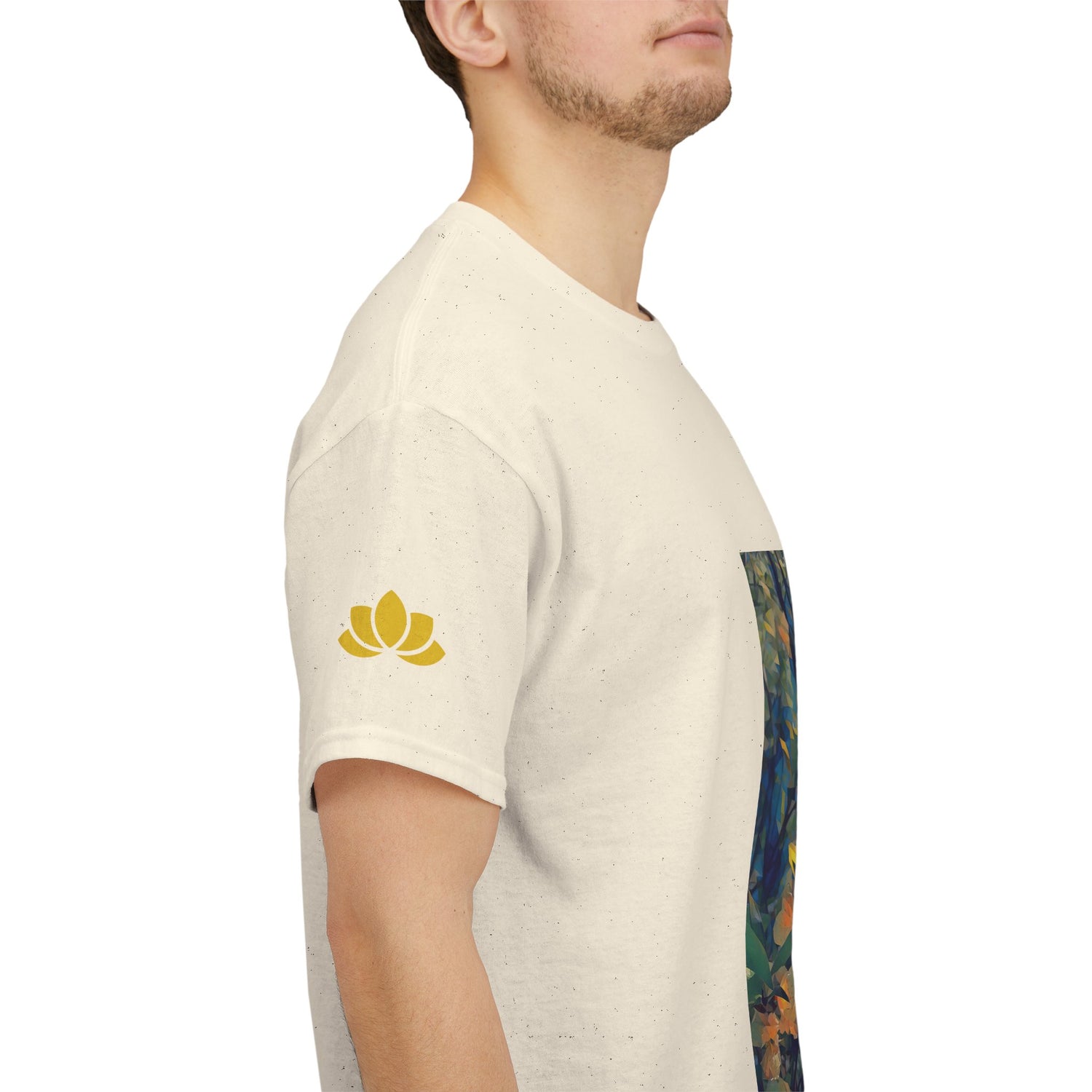 Unisex Heavy Cotton Tee - Poly Art - Apple's Tree Flower (Variant 2)