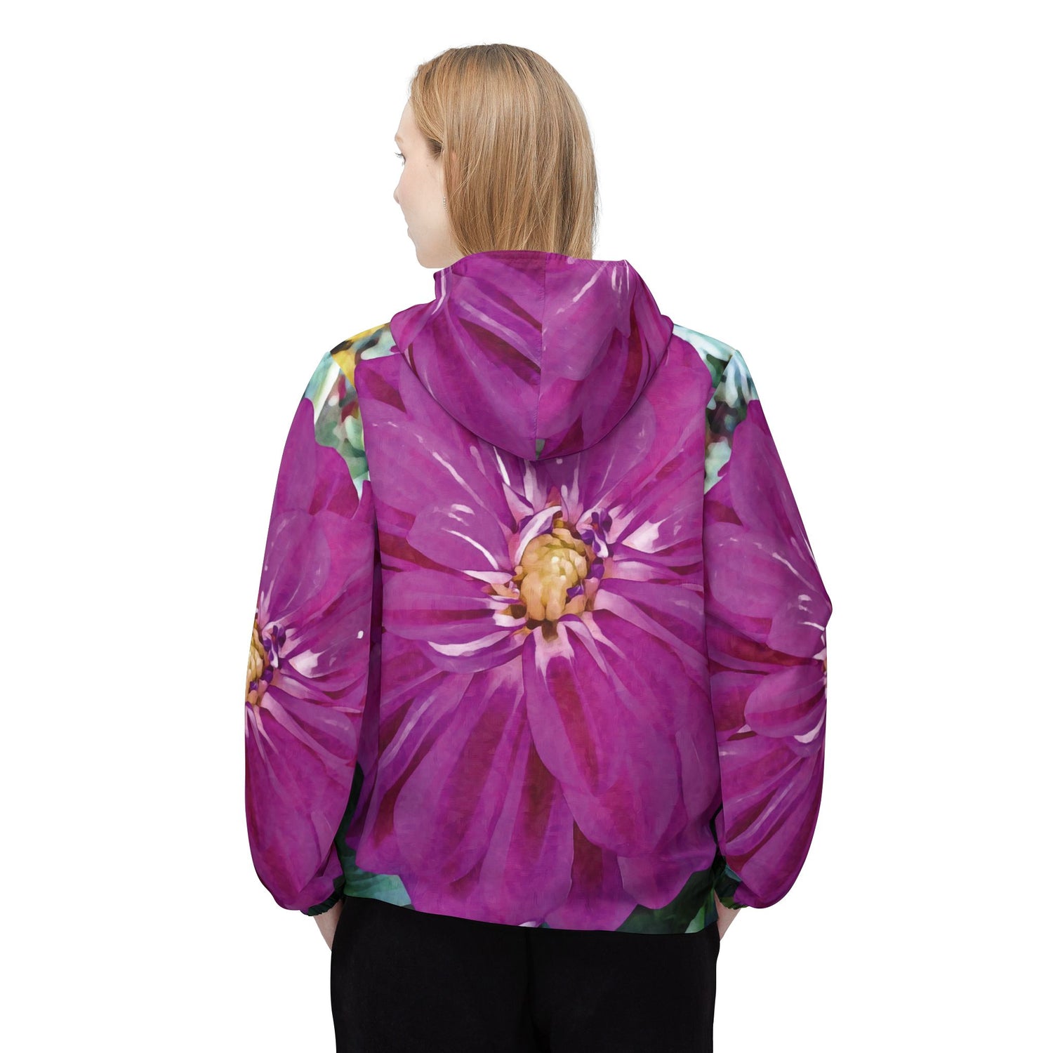Windbreaker Jacket - Flower of Dahlia