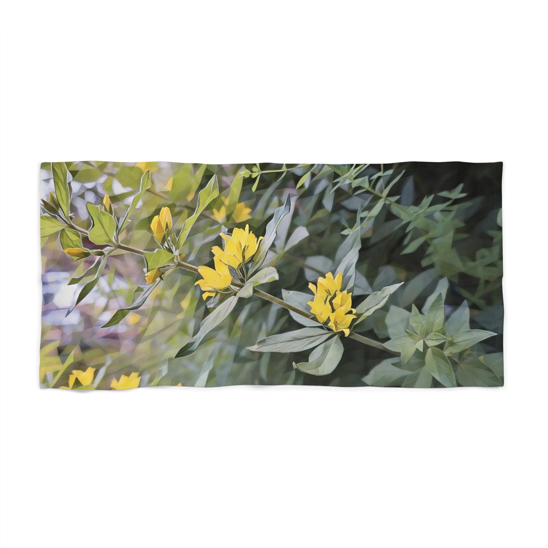 Beach Towel – Poly Art - Flower of Lysimachia (Variant 2)