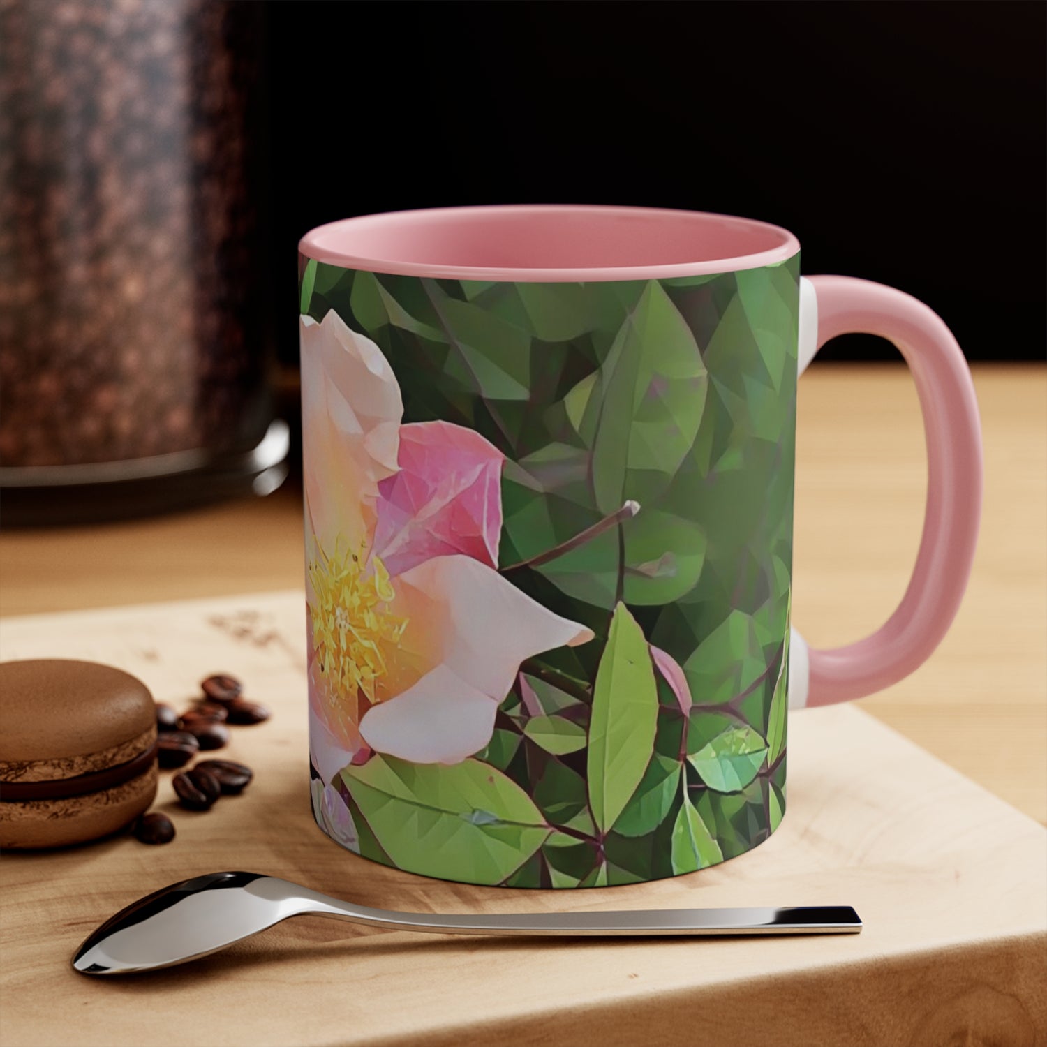 Mug 11oz - Poly Art - Flower of Rose (Variant 1)