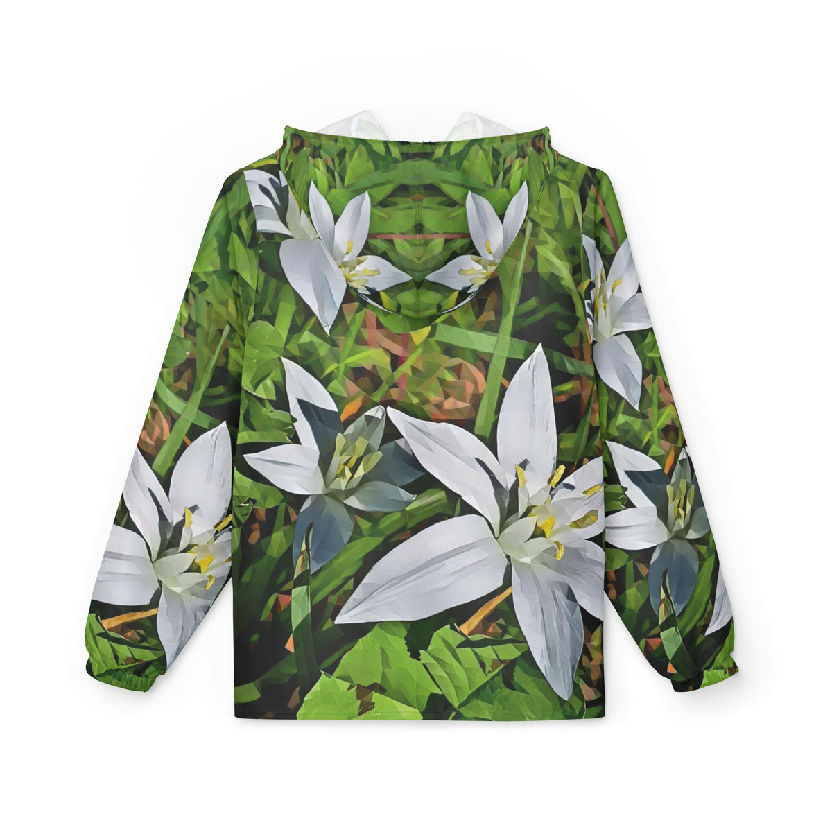 Windbreaker Jacket - Poly Art - Flower of Ornithogalum (Variant 1)