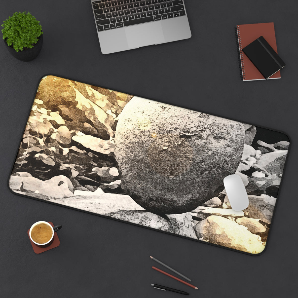 Desk Mat - Stone Balance (Variant 1)