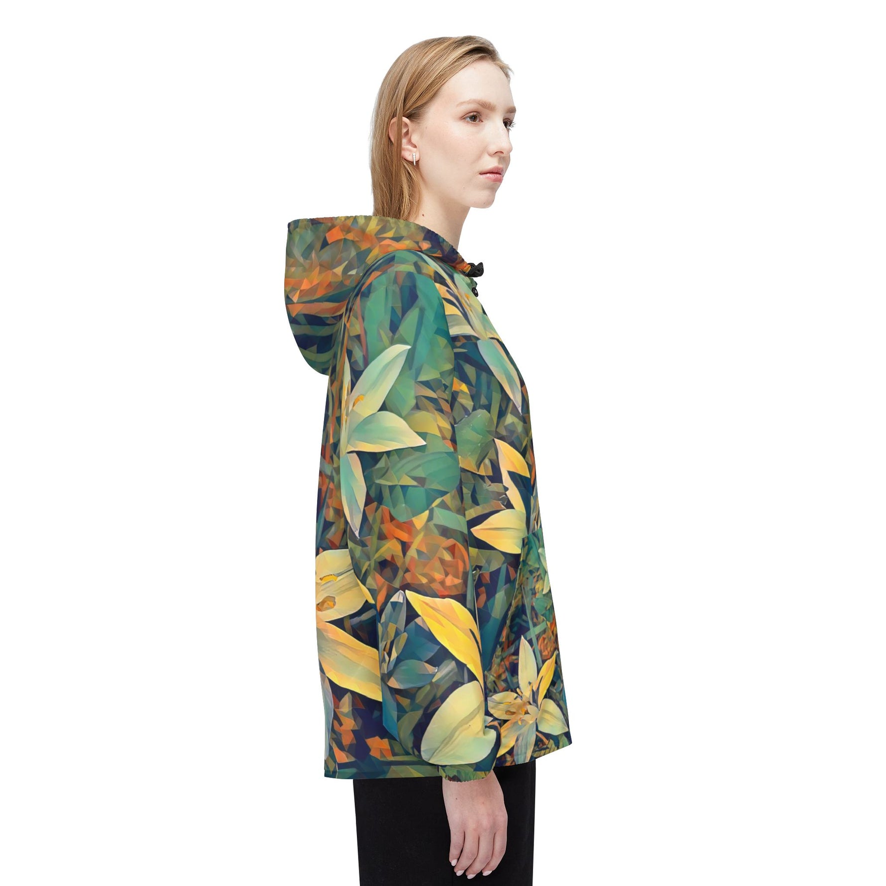 Windbreaker Jacket - Poly Art - Flower of Ornithogalum (Variant 2)