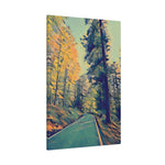 Stretched Matte Canvas - Poly Art - Forest (Variant 04)