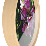 Wall Clock - Flower of Ortensia/Hydrangea Macrophylla