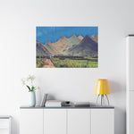 Stretched Matte Canvas - Poly Art - China's Guilin Hills