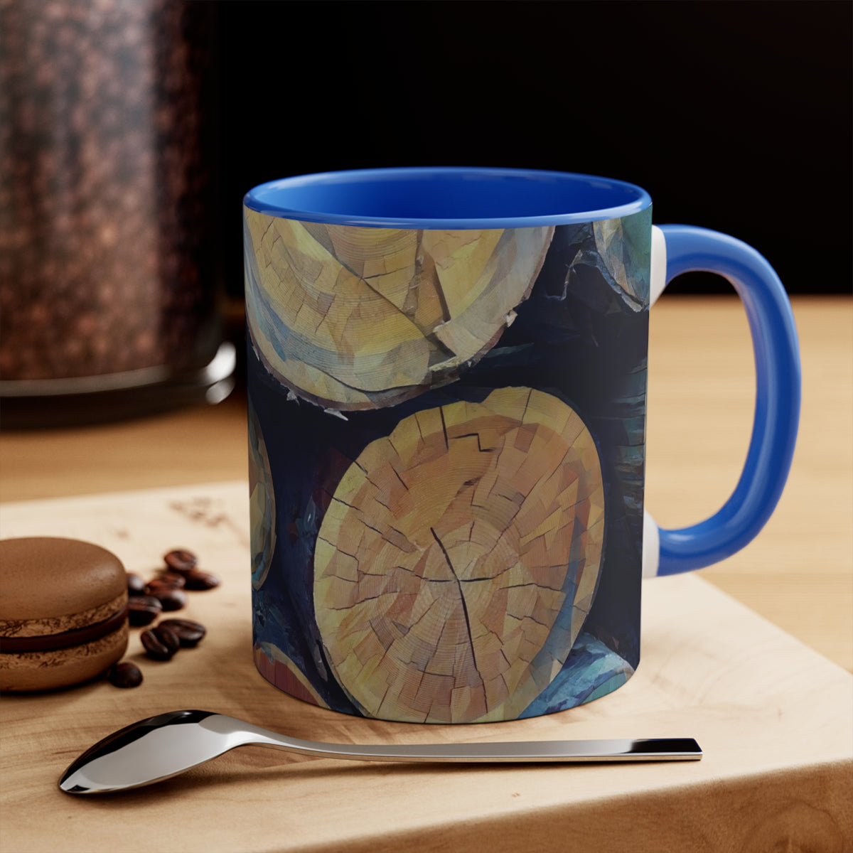 Mug 11oz - Poly Art - Wooden Trunks (Variant 4)