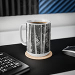 Ceramic White Cup 15oz - Bamboo (B&W Variant)
