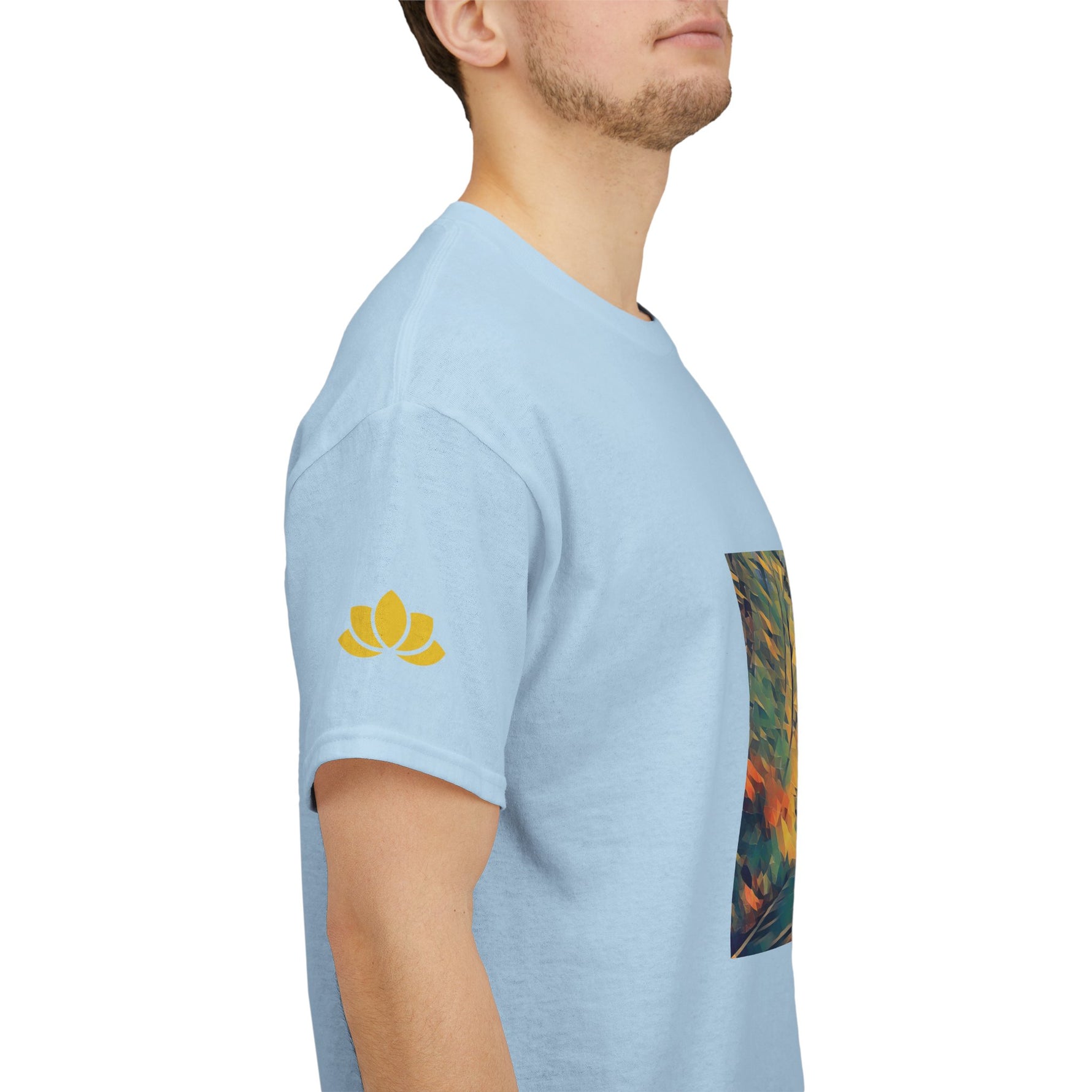 Unisex Heavy Cotton Tee - Poly Art - Forest (Variant 1)